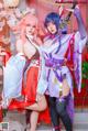 Coser@Byoru: Yae Miko x Raiden Shogun (95 photos)